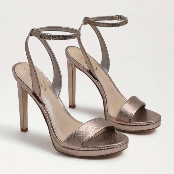 Sam Edelman Shoes - Sam Edelman Jade Ankle Strap Heel in Pewter - Size 5 - N185-5